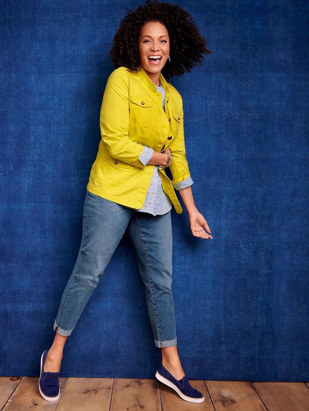 Talbots - Petite - Yellow Jacket With Pockets